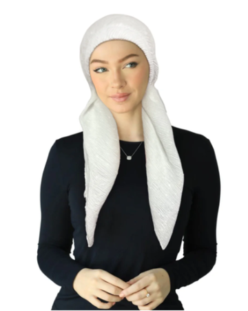 Cherie SP299A-WH White Adjustable Pre-Tied Open Back Bandanna Myselflingerie.com